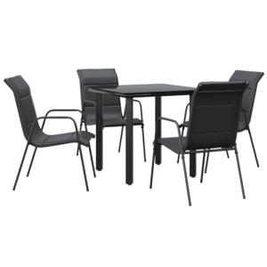 Festnjght Mesa y 4 sillas de Aluminio y Textileno, Juego de…