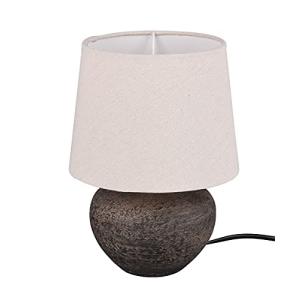 Reality Leuchten Lámpara de Mesa, marrón, Höhe 25cm
