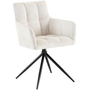 CLP Silla de comedor Jonah I Silla tapizada giratoria con f…