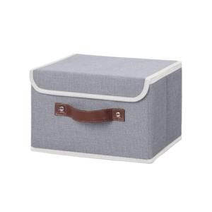 Caja de almacenamiento con tapa, diseño minimalista, lavabl…