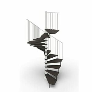 Escalera de caracol de planta cuadrada 105 x 105 cm. Tekla…