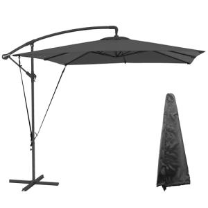 Outsunny Parasol Excéntrico 247x247 cm Sombrilla de Jardín…