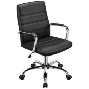 Yaheetech Silla Giratoria de Oficina Sillón de Trabajo con…