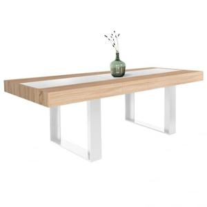 IDMarket Phoenix - Mesa de comedor extensible rectangular 6…