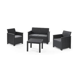 Keter Emma Conjunto de jardín o terraza Exterior 4 plazas y…