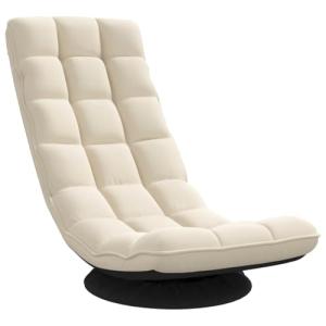 vidaXL Silla giratoria de Suelo de Lino 70x51x79 cm, Silla…