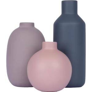 Set de 3 Jarrones Decorativos - Colores Morandi y Tamaños V…