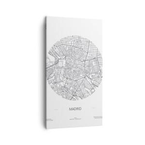 ARTTOR Lienzos decorativos Mapa Madrid España Cuadro Sobre…