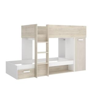 DEKIT GRUPO RIMOBEL Cama Nido, Melamina, Blanco/ALISTONADO,…