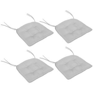 Outsunny – Juego de 4 cojines de silla de jardín acolchado…