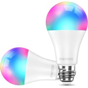 meross Bombilla LED Wifi Inteligente, Lámpara Regulable, Mu…