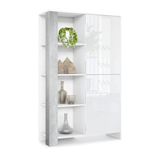 Vladon Canto highboard, Armario Alto con 2 Puertas y 8 Comp…