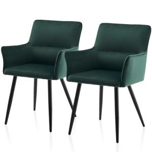 TUKAILAi Juego de 2 sillas de Comedor de Ocio, sillones tap…