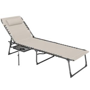 Outsunny Tumbona Plegable Tumbona Jardín Exterior con Respa…