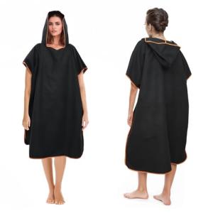 Poncho de baño para hombre y mujer, poncho de microfibra, l…