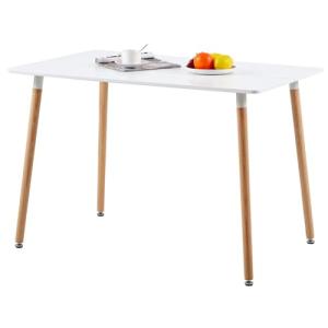 H.J WeDoo Mesa de Comedor Rectangular de Madera de Diseño E…