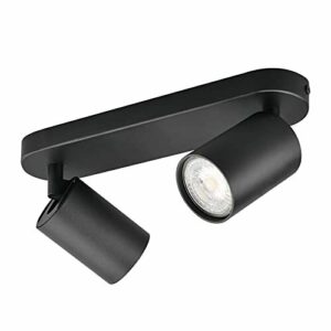 KYOTECH Lámpara de Techo LED Con 2 Focos GU10 Orientables y…