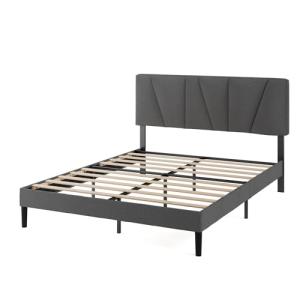 Zinus Maya Cama 140 x 190 cm – Altura 30 cm – Marco tapizad…