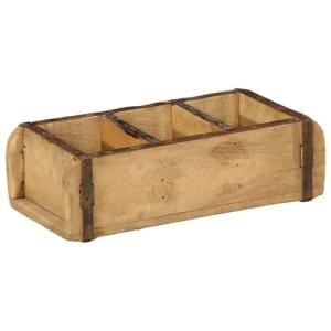 vidaXL Contenedores de almacenamiento de madera, rectangula…