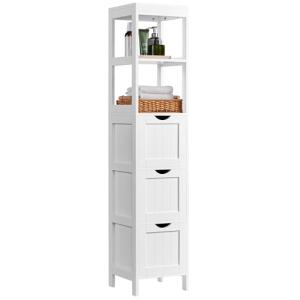 Yaheetech Armario Alta de Baño Mueble Auxiliar de Baño con…