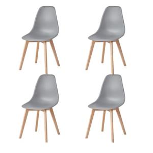 BenyLed Juego de 4 Sillas de Comedor Silla Moderna con Asie…