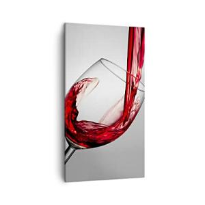 ARTTOR Lienzos decorativos Bebida vidrio vino Cuadro Sobre…