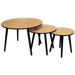 THE HOME DECO FACTORY Mesas nido de madera Grant