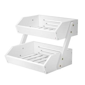 CALM COZY Soporte de bambú para Cesta de Frutas, 2 Niveles…