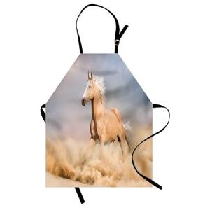 ABAKUHAUS Caballo Delantal de Cocina, Palomino de arena del…