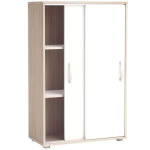 Miroytengo Zapatero Multiusos con Puertas Correderas Blanco…
