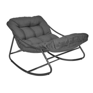 THE HOME DECO FACTORY - Sillón mecedora Tenerife - Antracit…