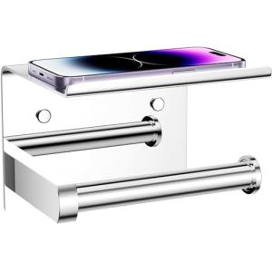 Tindbea Portarrollos de Papel Higiénico con Estante para Te…