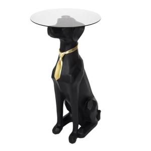 HOME DECO FACTORY Mesa Baja Decorativa para Perro Sentado,…