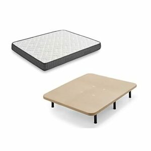 HOGAR24 ES Colchón Viscosoft   Base Tapizada Beige   Juego…