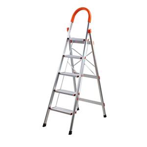 TREPPE Escalera Aluminio Plegable Tijera 5 Peldaños Domesti…