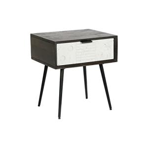DKD Home Decor Mesita de Noche, Madera de Mango, Estándar