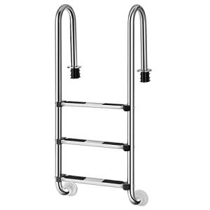 GOPLUS Escalera para Piscina de Acero Inoxidable, Escalera…