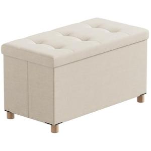BRIAN & DANY Puf contenedor, arcón rectangular otomano con…