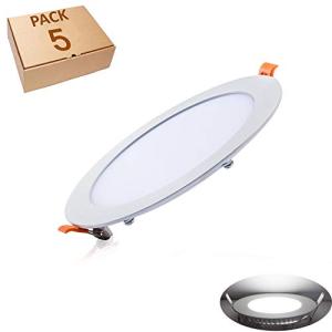 5x Downlight LED Panel 12W Superficie Redondo Ultradelgado…