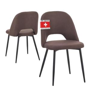 Albatros Silvi - Juego de 2 sillas de comedor con funda de…
