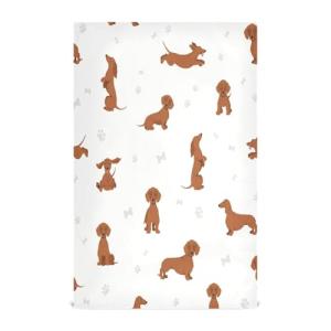 Dachshund - Juego de trapos y toallas de cocina color blanc…