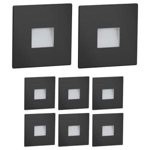 ledscom.de 8 LED luz de escalera/luz de pared empotrada FOW…