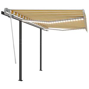 Toldo Manual retráctil con LED, MOONAIRY Toldos Exterior Te…