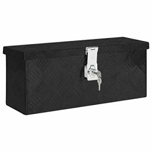 MOONAIRY Caja De Almacenaje De Aluminio, Negro, Rectangular…
