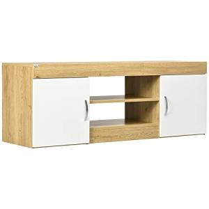 HOMCOM Mueble de TV Moderno Mesa para Televisor con 2 Puert…