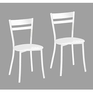 ASTIMESA SCMBLBL Dos sillas de Cocina, Metal, Blanco, Altur…