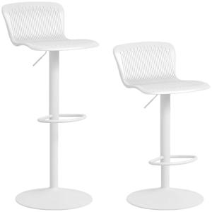 HOMCOM Conjunto de 2 Taburetes Altos de Cocina Sillas Altas…