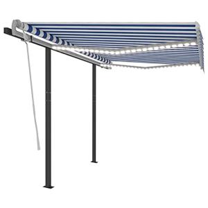 Toldo Manual retráctil con LED, MOONAIRY Toldos Exterior Te…