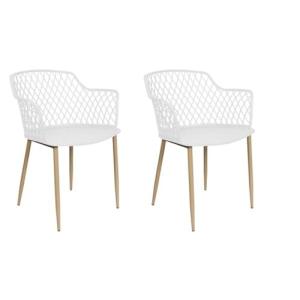 HOME DECO FACTORY HD6540 Lote de 2 sillones Blancos, Interi…