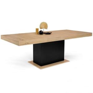 IDMarket – Mesa de comedor extensible rectangular Eden 6-10…